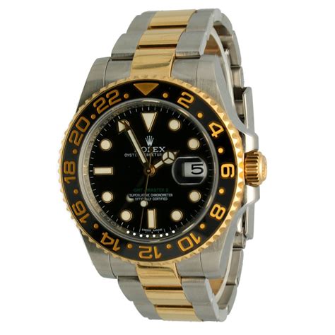 rolex gmt-master goud staal|rolex gmt ii price.